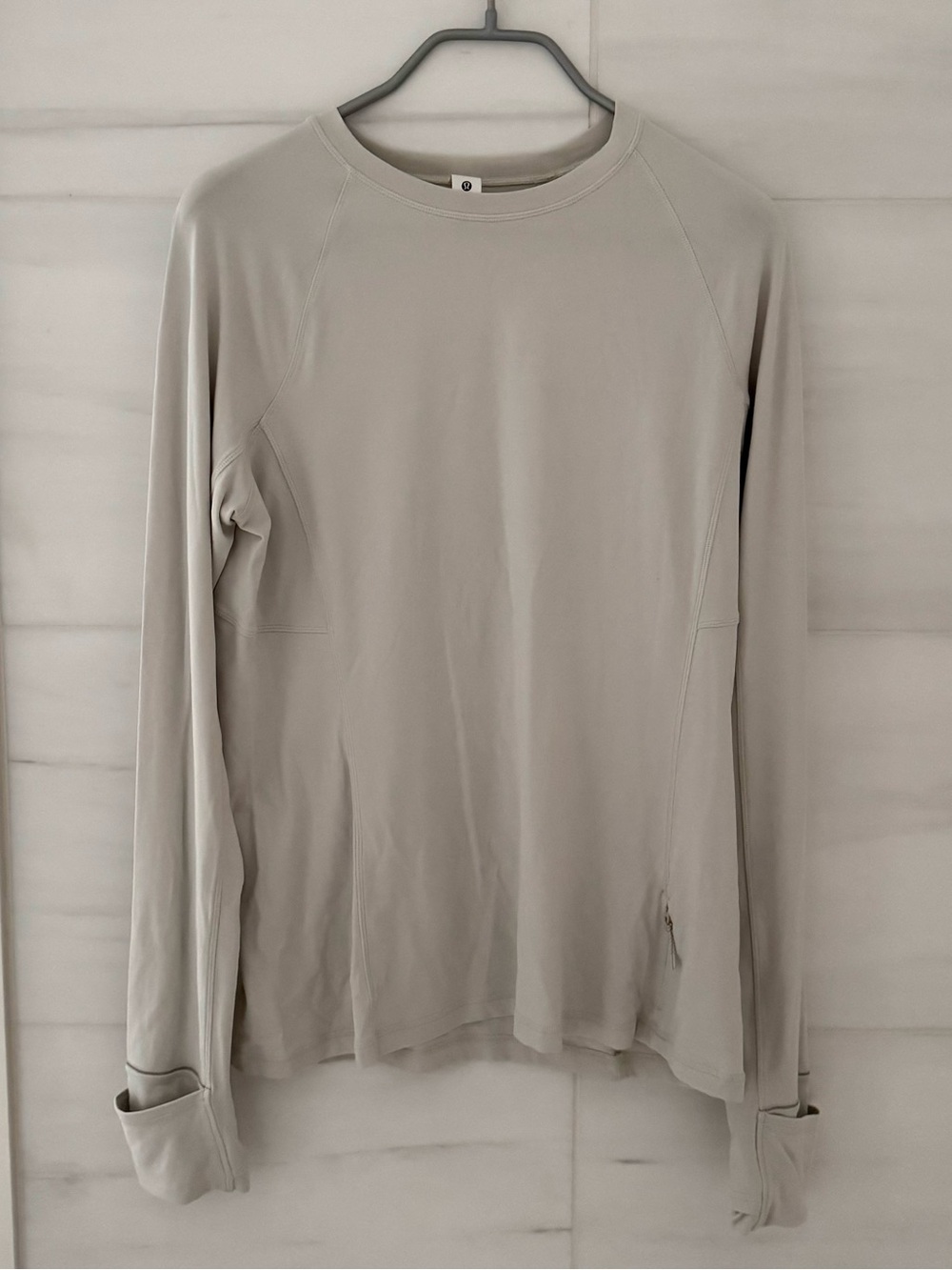 Lululemon Rulu Classic-Fit Long Sleeve Shirt Women's XL Dove Gray